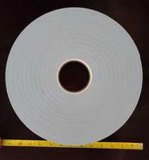 Double sided white foam tape 1/32" x 1-1/2" x 216'