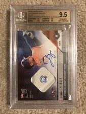 2018 Topps Now 861B George Springer ALDS Auto Base Relic #23/49 BGS 9.5/10