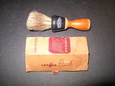 Vintage Old Shaving LATHER BRUSH with Original Box