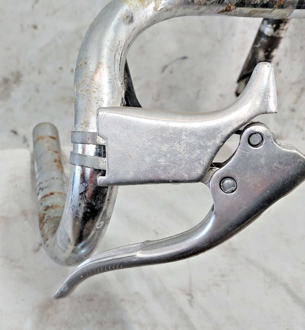 Guidon Nitto Olympiade Dropbar En Acier - Tige Plume 25.4 Mm - Argent - Occasion