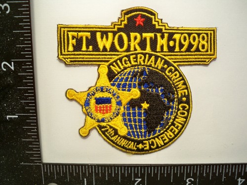 Federal Secret Service USSS Ft. Worth TX Crime Conf Patch Texas Police Fraud TF