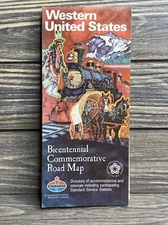Vintage AMOCO Standard Oil Company Western United States Road Map 