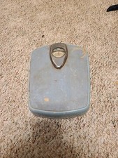 Vintage HEALTH O METER Baby Blue Bathroom Scale Bubble Magnify View 250 Pounds