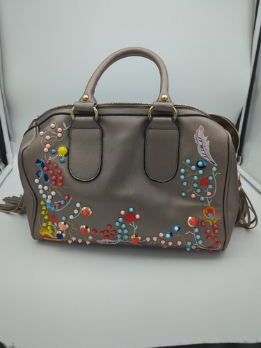 Handbag Purse Shoulder Bag Studded Designs Colorful Pocketbook - Picture 2 of 19