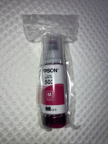 GENUINE Sealed Epson 502 Magenta 70ML Ink Bottle