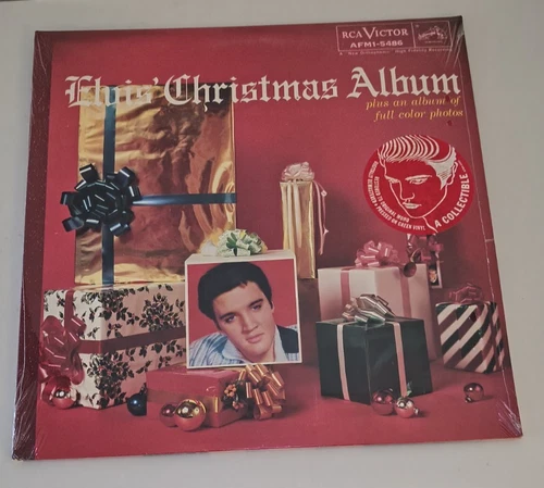 Elvis Presley RCA AFM1-5486 Christmas Album LP W/ Hype Sticker Factory Sealed