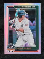 2022 Panini USA Baseball Stars & Stripes Holo Gold 34/99 Joshua Springer 0vs5