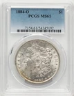 1884-O Morgan Silver Dollar PCGS MS61 New Orleans Mint, toned reverse