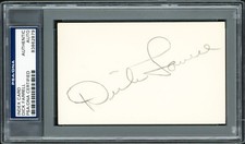 Dick Turk Farrell Signed 3x5 Index Card Philadelphia Phillies PSA/DNA