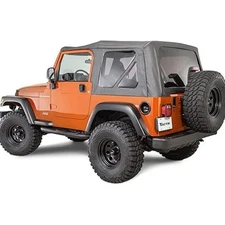 TACTIK Black Denim Fabric Only Replcmnt Soft Top without Door Skins TJ '97 - '06