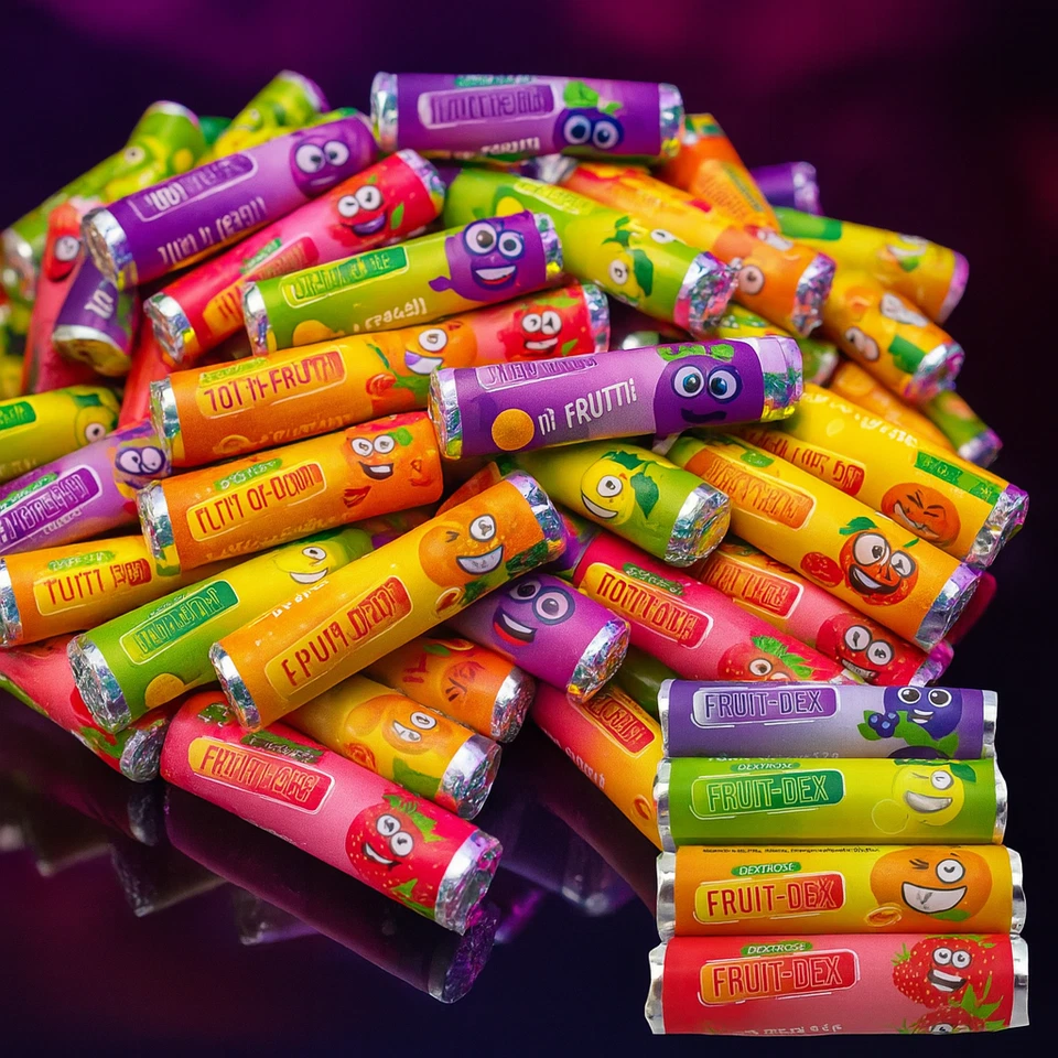 Bunte Traubenzucker, einzeln verpackt | Süßware | Süßigkeit | Bonbons | Energy! - Bild 2 von 4