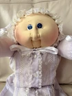 Vintage Cabbage Patch Kids Doll Little People Bald Baby Soft Sculpture Doll