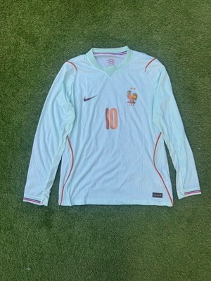Mbappe #10 France Away Long sleeve jersey/ Player version (SLIM FIT)