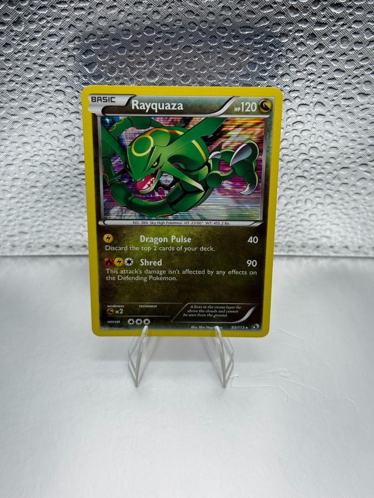 Rayquaza Holo Rare Legendary Treasures 93/113 NM