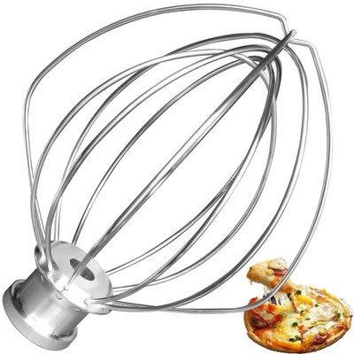 Stainless Steel Wire Whip for 4.5 & 5-Quart Tilt-Head Stand Mixer - Durable, Rus