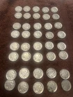 LOT OF 40 BUFFALO NICKELS FULL ROLL READABLE DATES INDIAN HEAD 1920 TO 1937