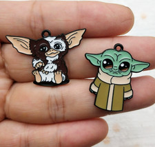 Lot Cartoon Metal Charm Pendant DIY earring necklace Jewelry