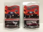 Lot 2 Hot Wheels RLC 1990 Chevy 454 SS Red Line Club Pickup Trucks Black & Red