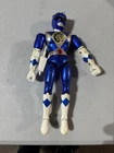Vintage 1995 Power Ranger 8-inch Metallic Blue Ranger W/Gun