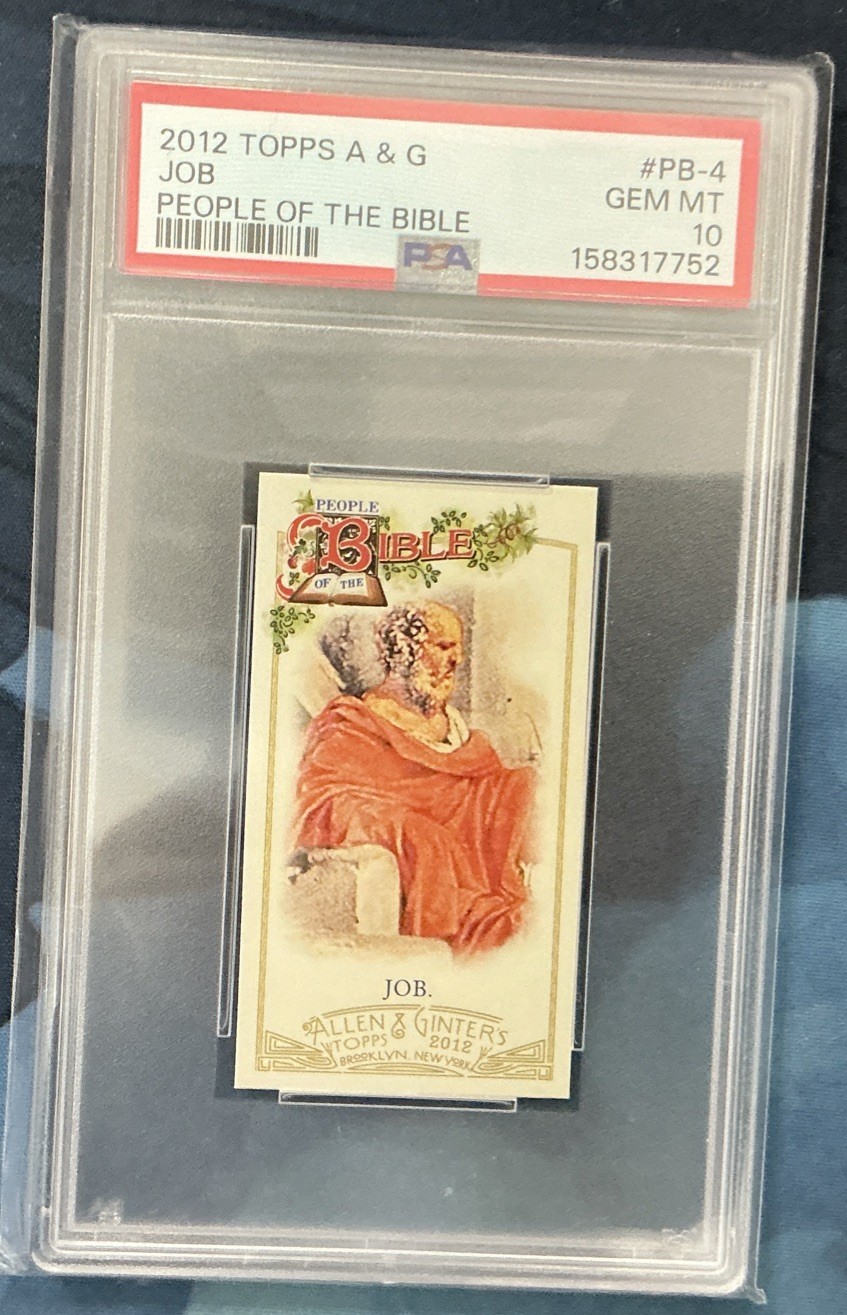 2012 Topps Allen & Ginter's People of the Bible Minis Job #PB-4 PSA GEM MT 10
