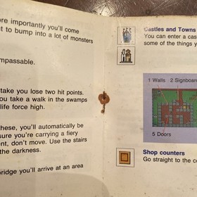 Dragon Warrior 1 Nintendo NES Instruction Booklet Manual