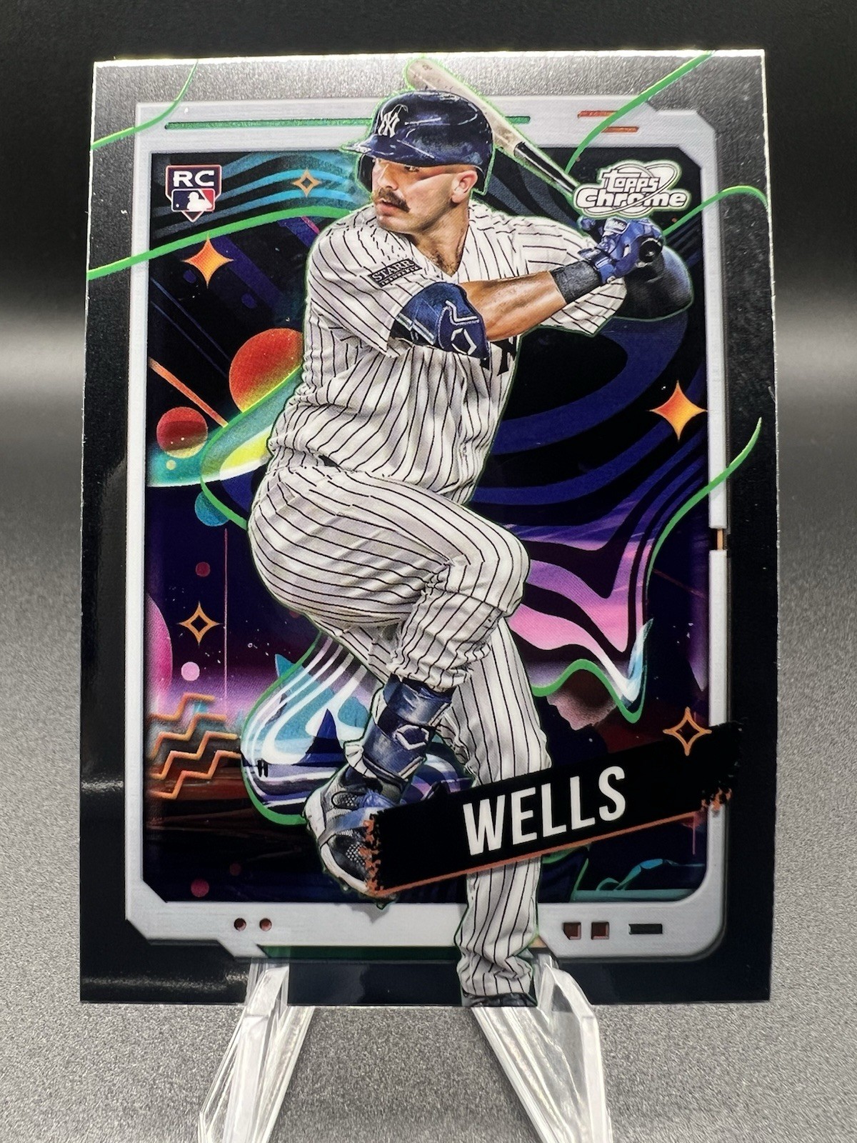 2024 Topps Chrome Cosmic Austin Wells Rookie New York Yankees #88