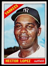 1966 Topps SET-BREAK #177 Hector Lopez VGEX or Better, (HUCK'S)