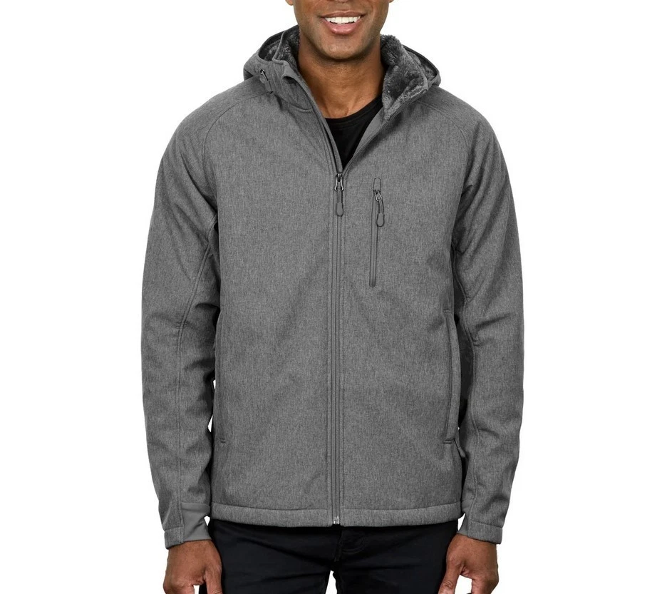 Kirkland Signature Men's Fleece Lined Softshell Gray Size S/M/L/XL/XXL New - Image 3 of 4