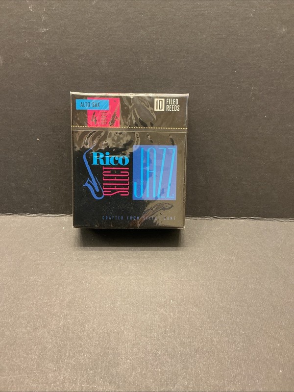 Rico Jazz Select Filed Eb Alto Saxophone Reeds 10 Ct 4 Hard Strength