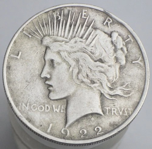 1922-P US Peace Silver Dollar - Good Luster – 90% Silver