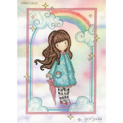 Bothy Threads Kreuzstich Stickpackung ''Regenbogenwünsche'', Zählmuster, XG44, 22x