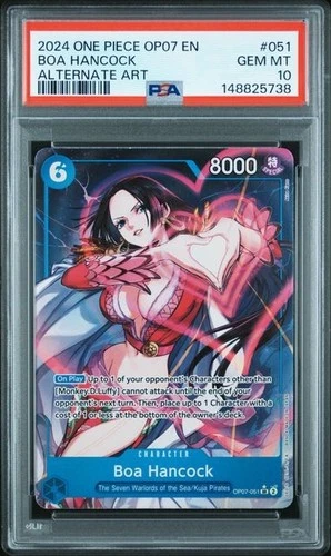 ONE PIECE BOA HANCOCK 2024 OP07-500 YEARS IN THE FUTURE #051 ALT ART PSA 10