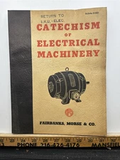 1946 Fairbanks Morse Company Catechism Electrical Machinery Book Vintage