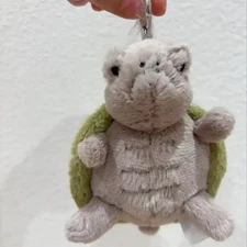 Jellycat Turtle Bag Pendant Keychain Doll Cute Home Decoration Cat Dog 15cm*