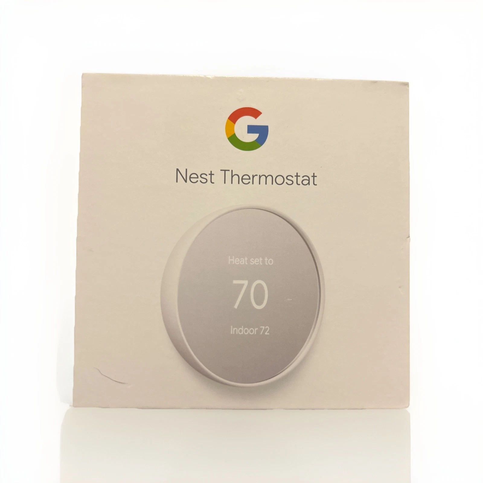Google Nest Thermostat G4CVZ Programmable Wi-Fi Thermostat - Snow