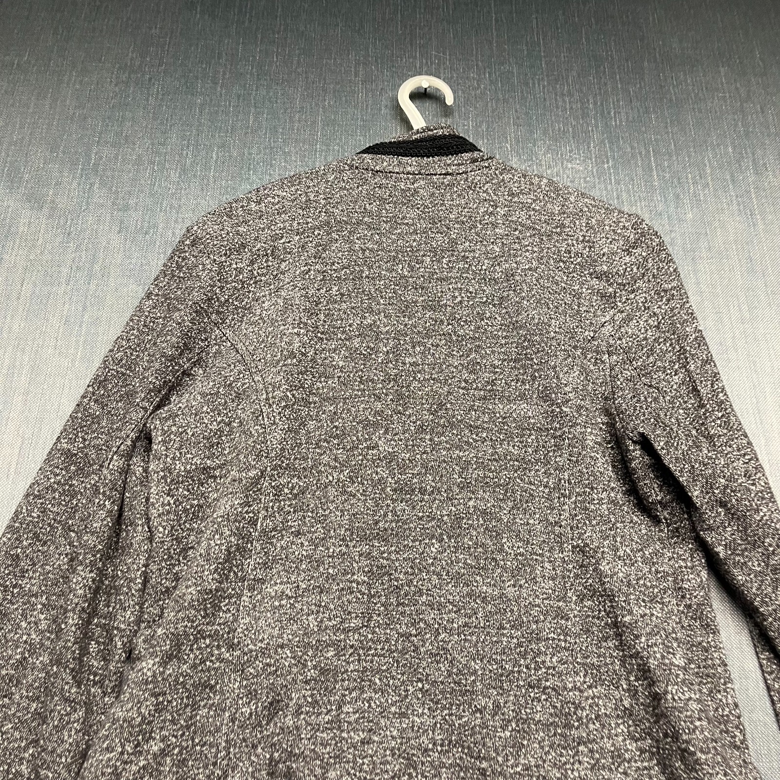 Tommy Hilfiger Women's Blazer Size XL Gray Double Breasted Knit Jacket Polyester thumbnail 9