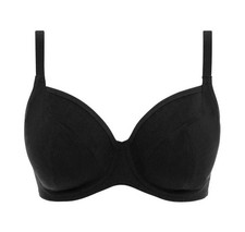 Freya Chill Bra black 38H Padded Sweetheart Demi T-Shirt 401333 New