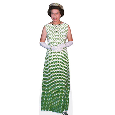 HRH The Queen (langes Kleid) lebensgroßer Ausschnitt