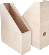 VBS 2er-Pack Holz-Stehsammler, Steh-Ordner mi...