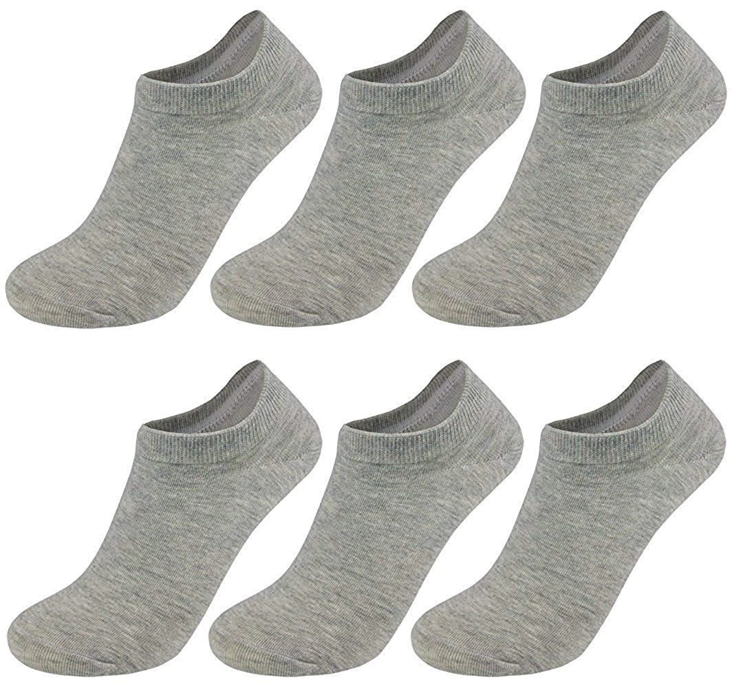 240PK Bulk Womens Ankle Socks Low Cut Ankle Socks Size 9-11 (Gray)