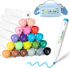 Acrylic Paint Markers Ultra-Washable Markers for Kids Bullet Tip Paint Pens for 