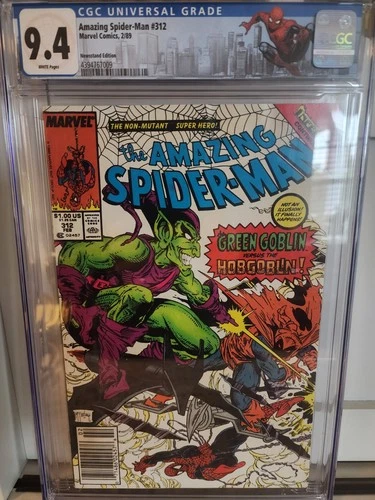 Amazing Spider-Man 312 (1989) Newsstand CGC 9.4 W/Custom Label