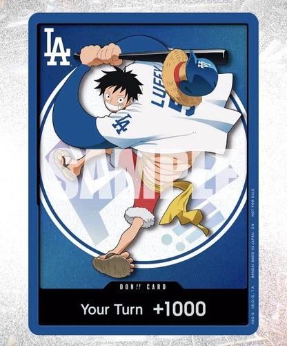 Dodgers X One Piece Luffy Don Presale Order 2026 Promo Card Limited Rare New 🔥