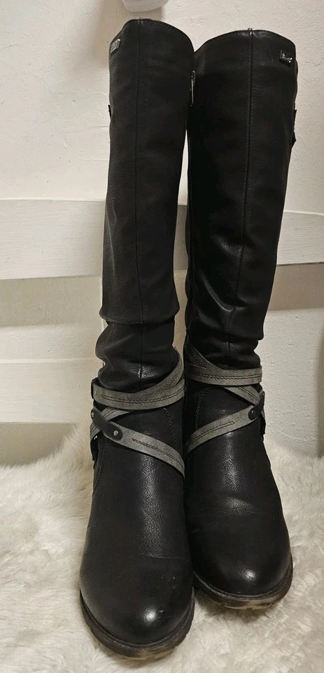 Rieker Hochschaft-Stiefel Gr.41 Winterstiefel Damen Schuhe Bottes Absatzschuhe - Bild 2 von 4
