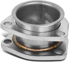 2.25"X 2" INLET STAINLESS STEEL CATBACK PIPE EXTENSION EXHAUST FLANGE ADAPTER