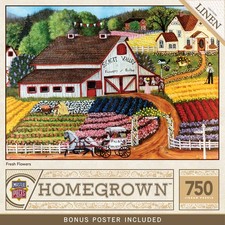 MasterPieces - Homegrown - Fresh Flowers 750 Piece Jigsaw Puzzle