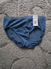 JOCKEY Smooth  Shine Hi Cut Panties Size 8 Blue NWT 1 Pair Women Seam Free