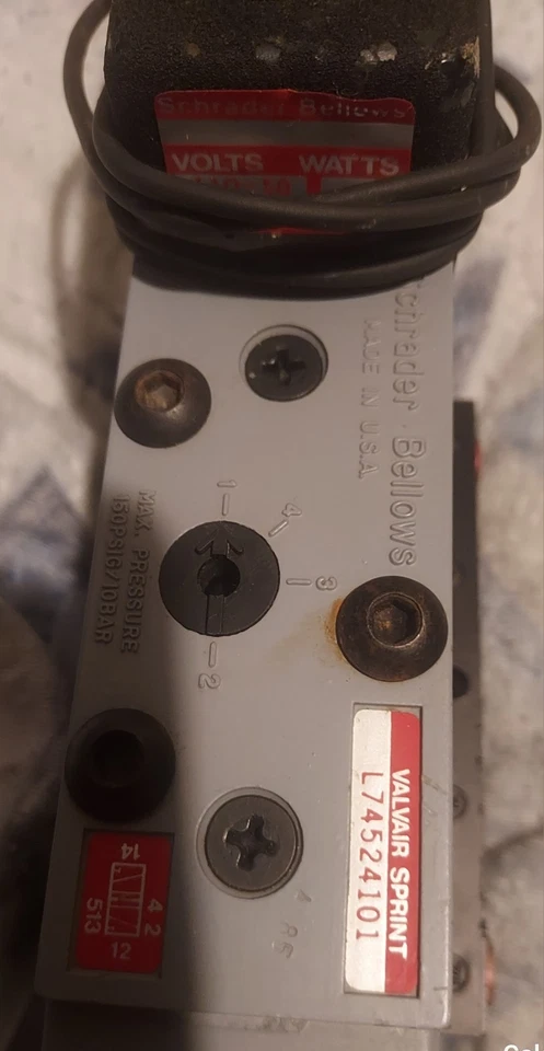 PARKER SCHRADER BELLOWS Valvair Sprint L74524101 Single Solenoid Valve MAKEOFFER - Image 3 of 4