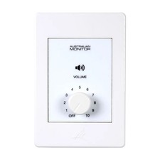 AUSTRALIAN MONITOR 100 Watt 100V Attenuator With Relay Hpm Vivo Style Wall Plate