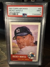 1991 Topps Archives The Ultimate 1953 Set - Mickey Mantle #82…MINT 9